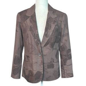Coldwater Creek Brown Sport Coat with Notched Lapels